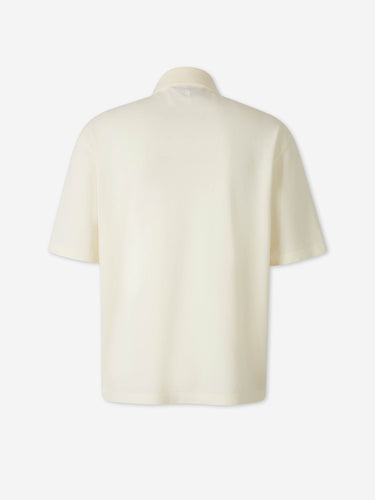 Ami Paris Hombre Barcelona Polo Manga Corta color Crema sku 552-001687 01 - Foto 2