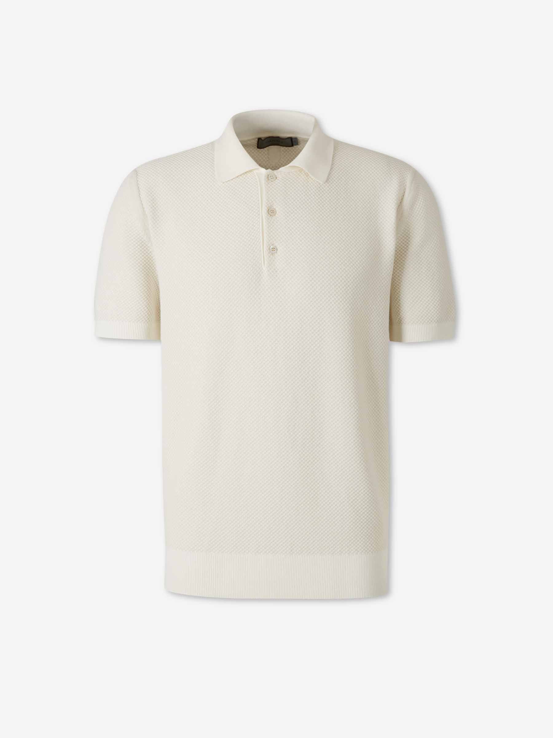 Canali Hombre Barcelona Polo Manga Corta color Marfil sku 552-001688 01 - Foto 1