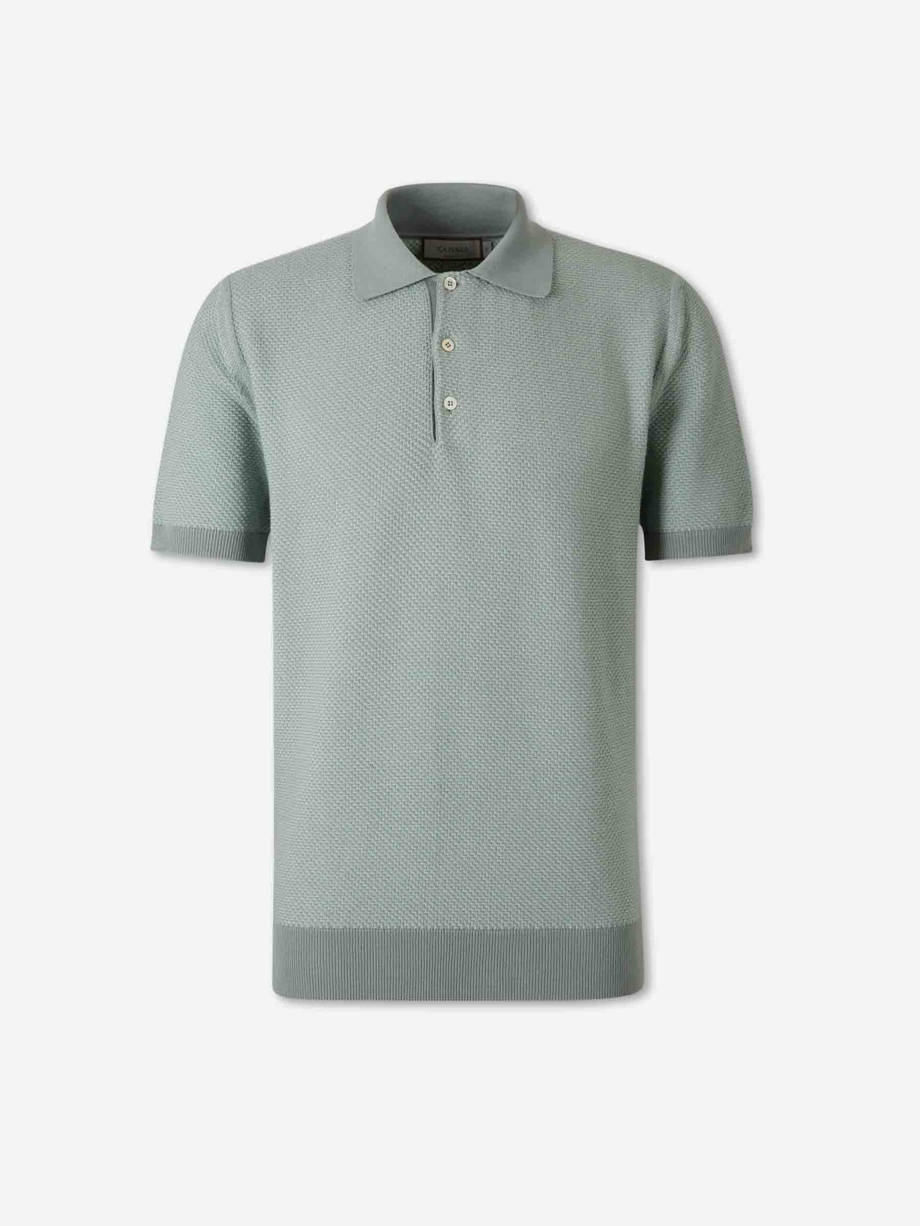 Canali Hombre Barcelona Polo Manga Corta color Verde Manzana sku 552-001688 02 - Foto 1