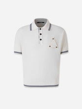Jacquemus Le Plage Hombre Barcelona Polo Punto Voilier color Marfil sku 552-001690 01 - Foto 1
