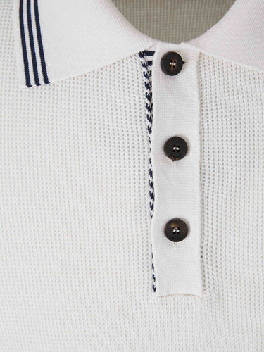 Jacquemus Le Plage Hombre Barcelona Polo Punto Voilier color Marfil sku 552-001690 01 - Foto 3