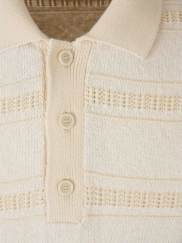 Lardini Hombre Barcelona Polo Manga Corta color Crema sku 552-001691 01 - Foto 3