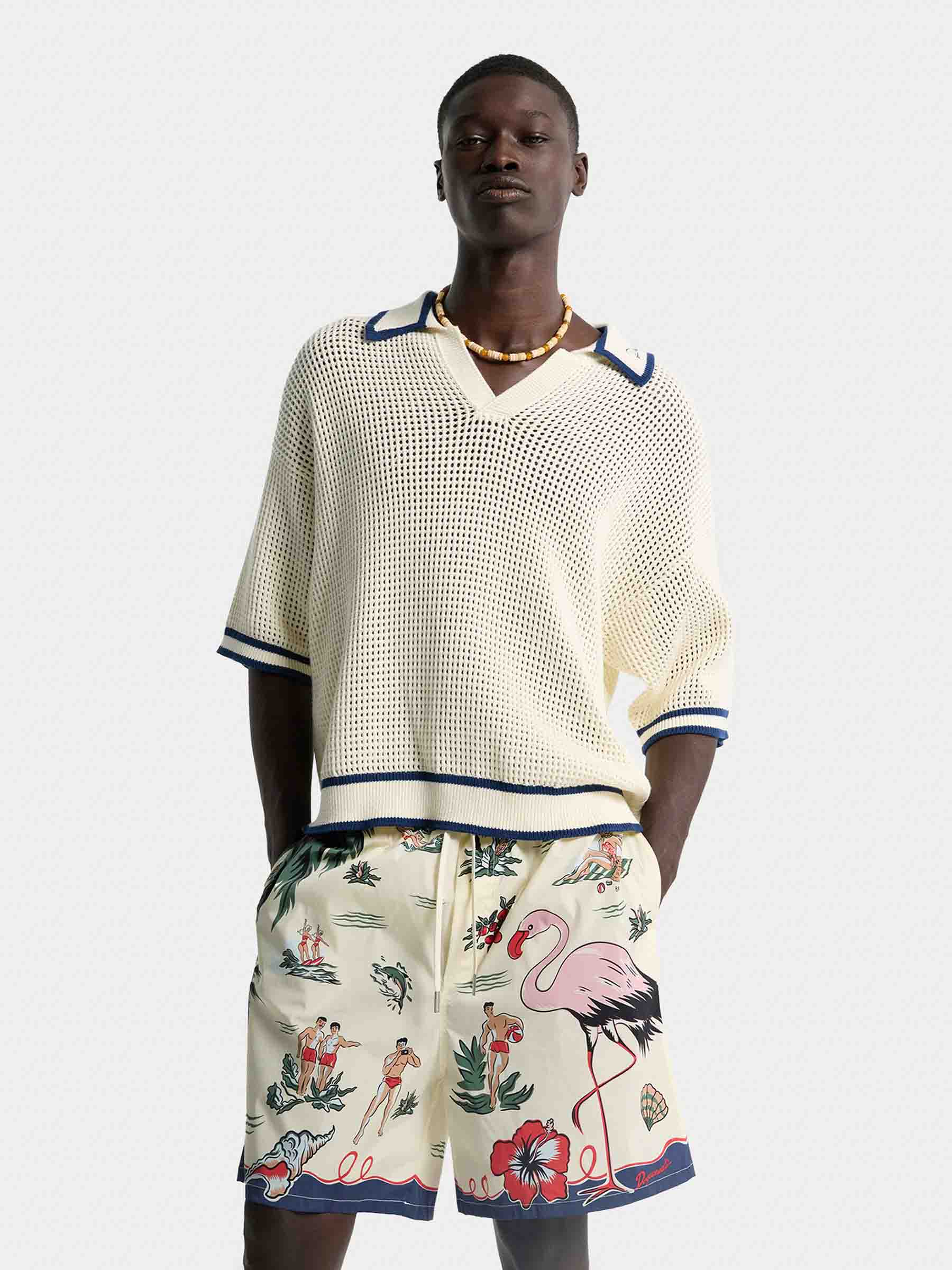 Dsquared2 Hombre Barcelona Polo Punto Calado color Crema sku 552-001693 01 - Foto 2