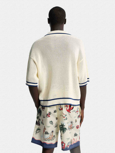 Dsquared2 Hombre Barcelona Polo Punto Calado color Crema sku 552-001693 01 - Foto 3
