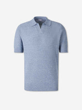 Santa Eulalia Hombre Barcelona Polo punto lino color Blanco sku 552-001694 02 - Foto 1