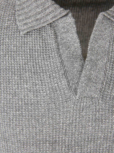 Santa Eulalia Hombre Barcelona Polo Punto Lino color Gris sku 552-001694 03 - Foto 3