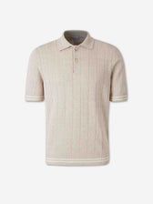 Santa Eulalia Hombre Barcelona Polo Punto Lino color Crema sku 552-001695 02 - Foto 1