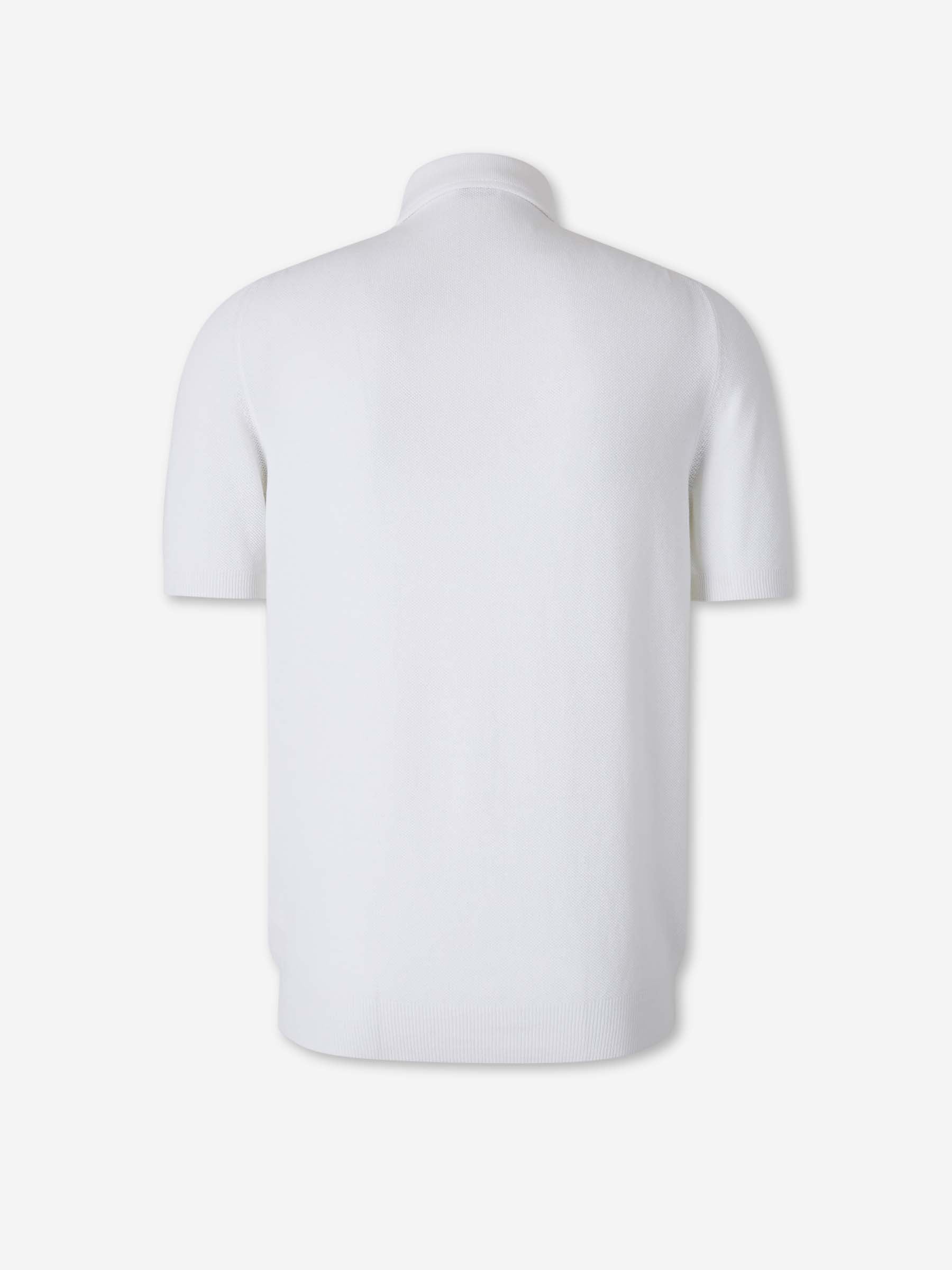 Santa Eulalia Hombre Barcelona Polo Punto Algodón color Blanco sku 552-001696 01 - Foto 2