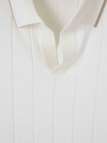 Santa Eulalia Hombre Barcelona Polo Punto Seda color Marfil sku 552-001697 01 - Foto 3