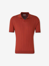 Santa Eulalia Hombre Barcelona Polo Punto Seda color Terracota sku 552-001697 02 - Foto 1
