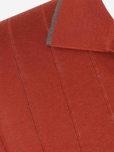 Santa Eulalia Hombre Barcelona Polo Punto Seda color Terracota sku 552-001697 02 - Foto 3