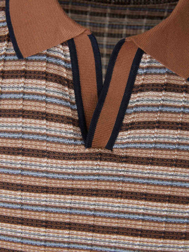 Gran Sasso Hombre Barcelona Polo punto listado color Multicolor sku 552-001698 01 - Foto 3