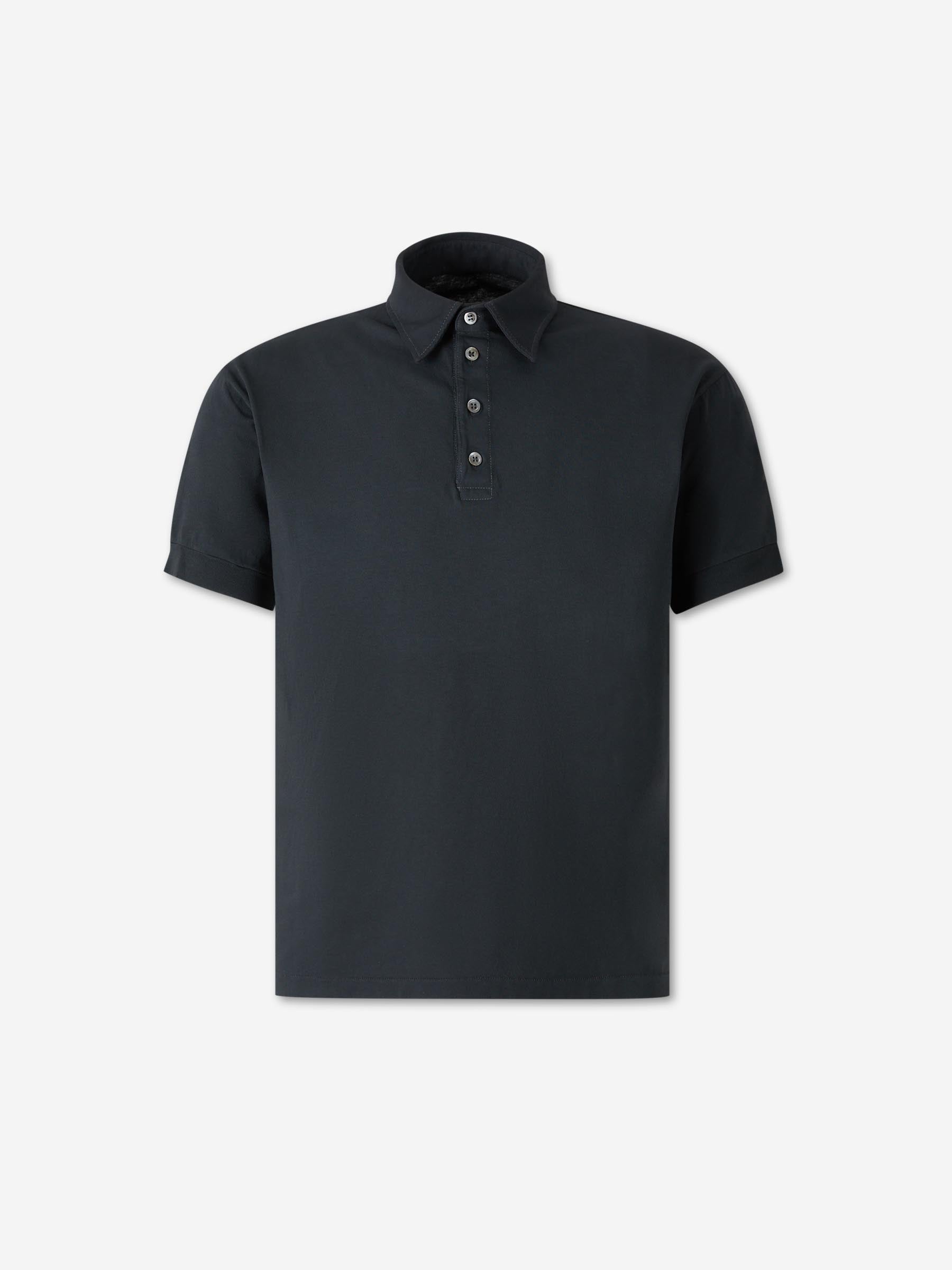 Maison Margiela Hombre Barcelona Polo Liso Algodón color Negro sku 552-001700 01 - Foto 1