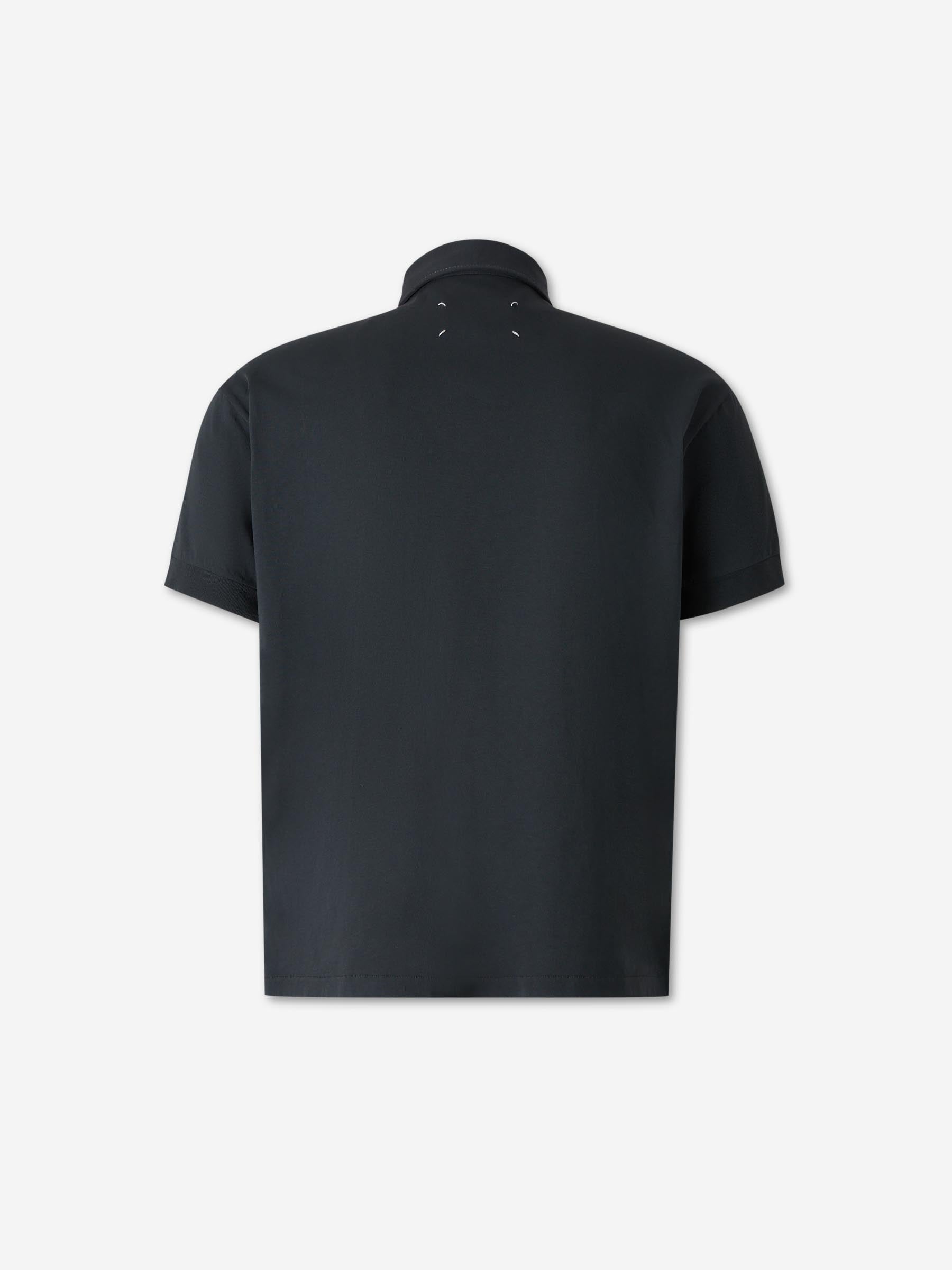 Maison Margiela Hombre Barcelona Polo Liso Algodón color Negro sku 552-001700 01 - Foto 2