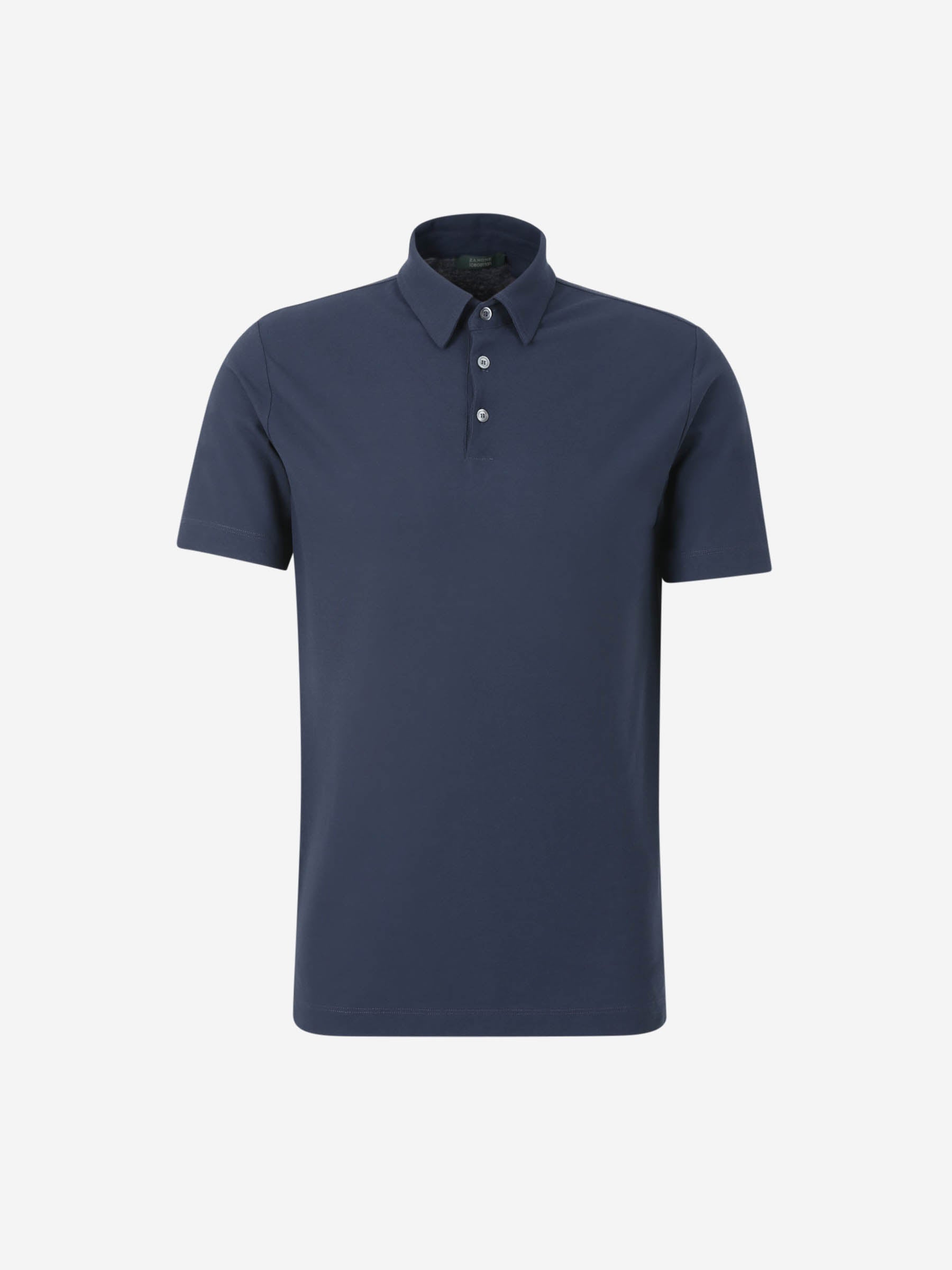 Zanone Hombre Barcelona Polo Liso Algodón color Azul Noche sku 552-001702 02 - Foto 1