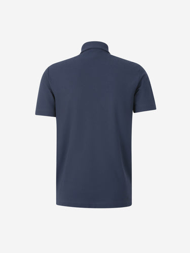 Zanone Hombre Barcelona Polo Liso Algodón color Azul Noche sku 552-001702 02 - Foto 2