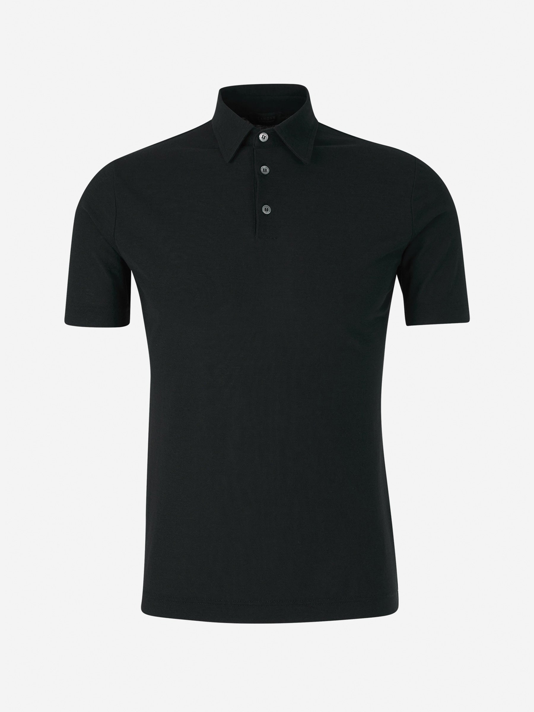 Zanone Hombre Barcelona Polo Liso Algodón color Negro sku 552-001702 03 - Foto 1