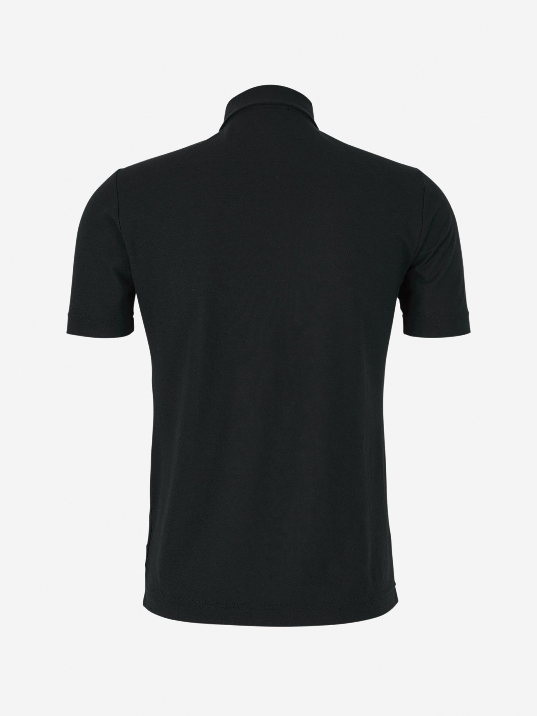 Zanone Hombre Barcelona Polo Liso Algodón color Negro sku 552-001702 03 - Foto 2