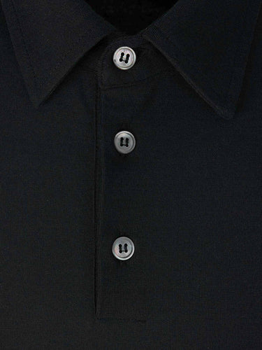 Zanone Hombre Barcelona Polo Liso Algodón color Negro sku 552-001702 03 - Foto 3
