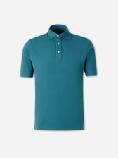 Santa Eulalia Hombre Barcelona Polo punto algodón color Verde Turquesa sku 552-001703 05 - Foto 1