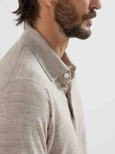Brunello Cucinelli Hombre Barcelona Polo Manga Corta color Beige sku 552-001705 01 - Foto 3