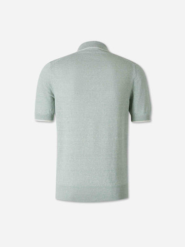 Santa Eulalia Hombre Barcelona Polo Punto Algodón color Verde Manzana sku 552-001715 01 - Foto 2