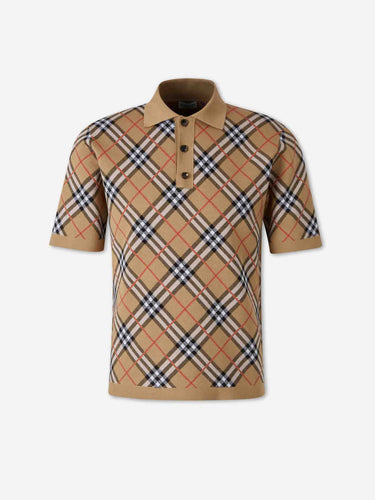 Burberry Hombre Barcelona Polo Punto Check color Camel sku 552-001720 01 - Foto 1