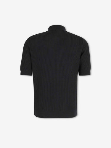 Santa Eulalia Hombre Barcelona Polo Punto Canalé color Negro sku 552-001730 01 - Foto 2