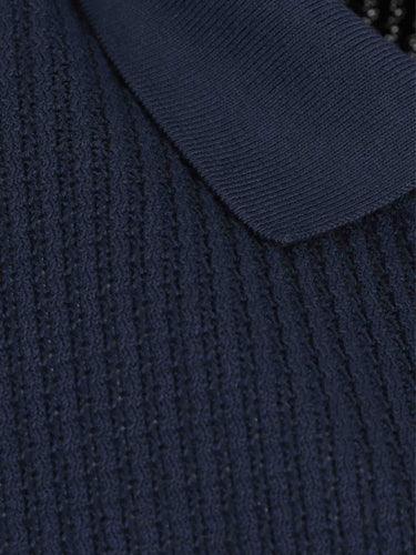 Santa Eulalia Hombre Barcelona Polo Punto Canalé color Azul Marino sku 552-001730 02 - Foto 3