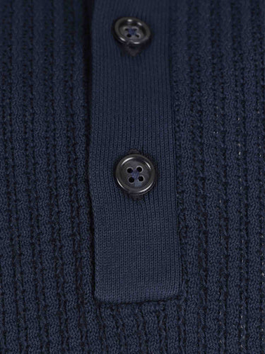 Santa Eulalia Hombre Barcelona Polo Punto Canalé color Azul Marino sku 552-001730 02 - Foto 4