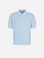 Santa Eulalia Hombre Barcelona Polo Punto Canalé color Azul Celeste sku 552-001730 03 - Foto 1