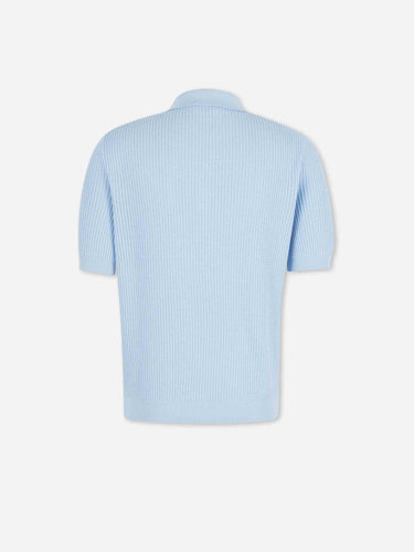 Santa Eulalia Hombre Barcelona Polo Punto Canalé color Azul Celeste sku 552-001730 03 - Foto 2
