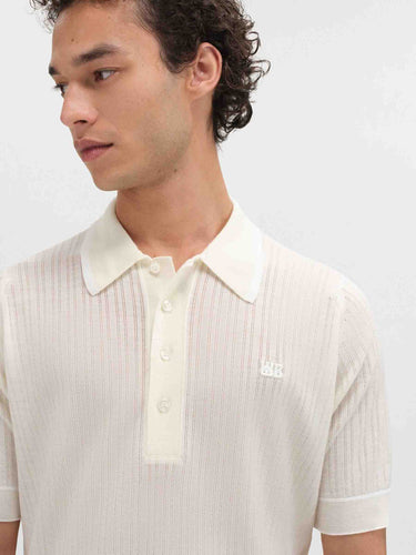 Wales Bonner Hombre Barcelona Polo Punto Blessing color Marfil sku 552-001733 01 - Foto 2