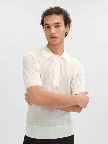 Wales Bonner Hombre Barcelona Polo Punto Blessing color Marfil sku 552-001733 01 - Foto 3