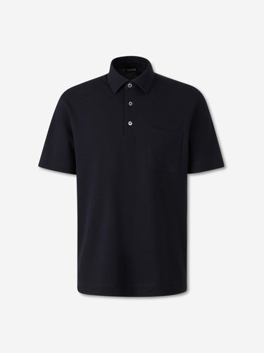 Zegna Hombre Barcelona Polo Manga Corta color Azul Noche sku 552-001734 01 - Foto 1