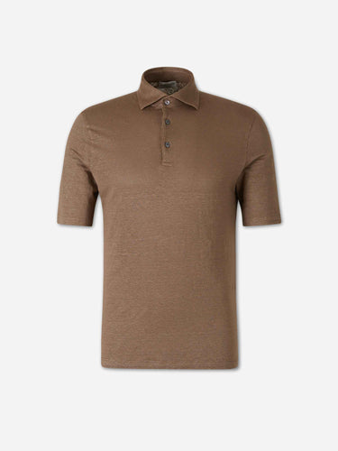 Santa Eulalia Hombre Barcelona Polo Punto Lino color Taupe sku 552-001741 02 - Foto 1
