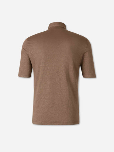 Santa Eulalia Hombre Barcelona Polo Punto Lino color Taupe sku 552-001741 02 - Foto 2