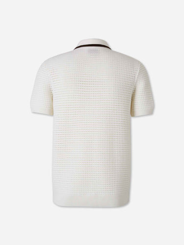 Casablanca Hombre Barcelona Polo Punto Cremallera color Blanco sku 552-001743 01 - Foto 2