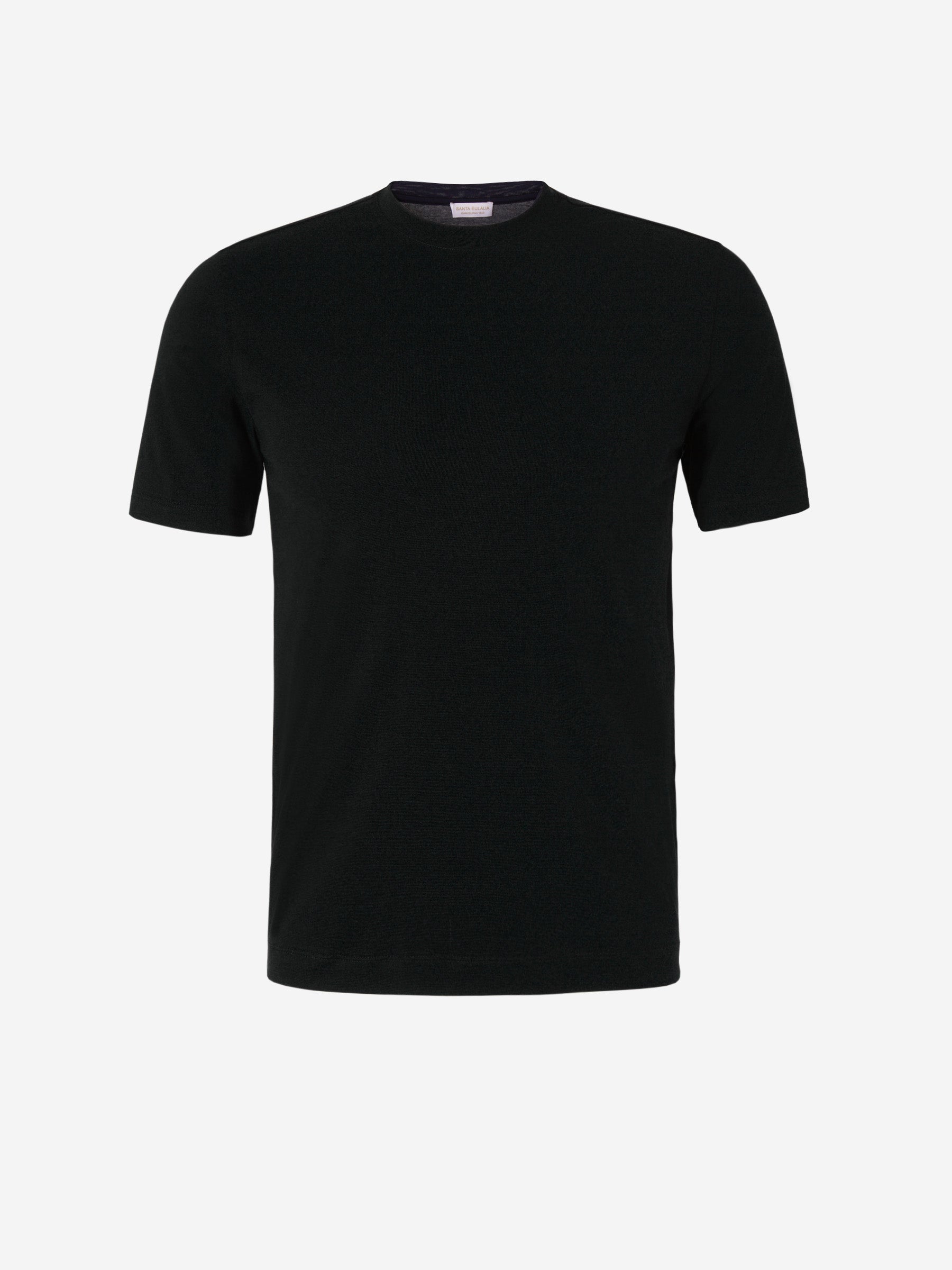 Santa Eulalia Hombre Barcelona Camiseta Lisa Algodón color Negro sku 553-003923 01 - Foto 1