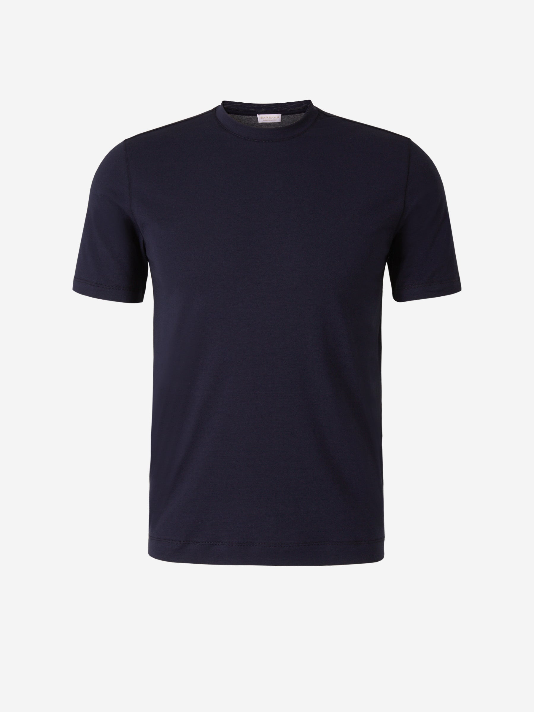 Santa Eulalia Hombre Barcelona Camiseta Lisa Algodón color Azul Marino sku 553-003923 03 - Foto 1