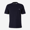 Brunello Cucinelli Hombre Barcelona Camiseta Algodón Logotipo color Azul Marino sku 553-004019 03 - Foto 1