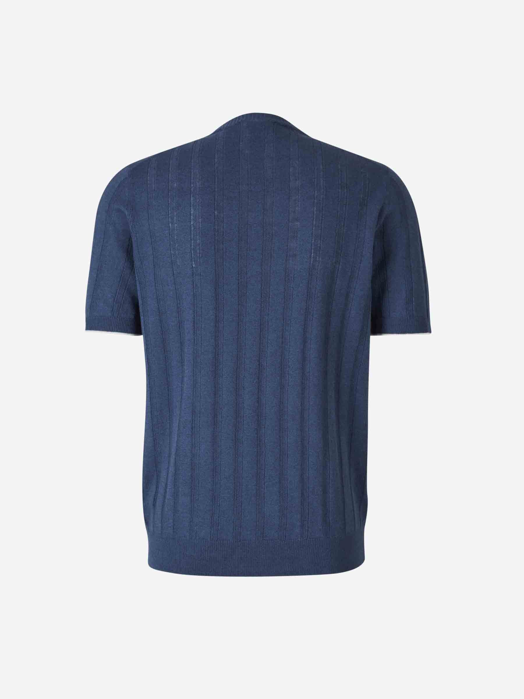 Santa Eulalia Hombre Barcelona Camiseta Acanalada Lino color Azul Marino sku 553-004115 01 - Foto 2