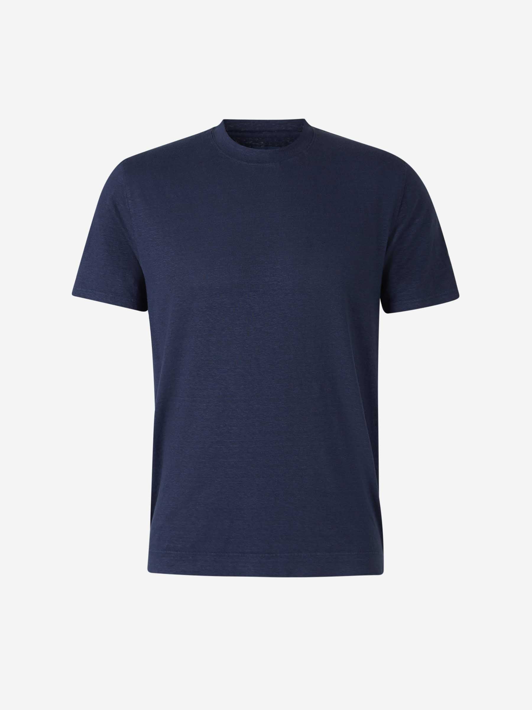 Santa Eulalia Hombre Barcelona Camiseta Aberturas Lino color Azul Marino sku 553-004116 01 - Foto 1