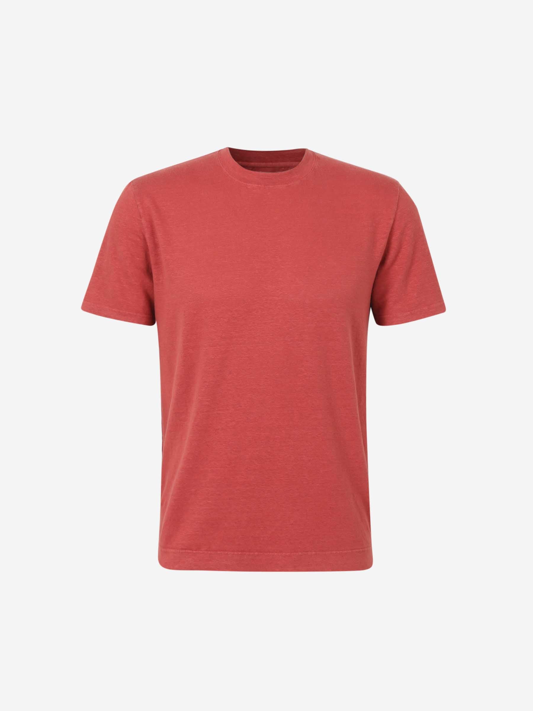 Santa Eulalia Hombre Barcelona Camiseta Punto Lino color Terracota sku 553-004116 03 - Foto 1