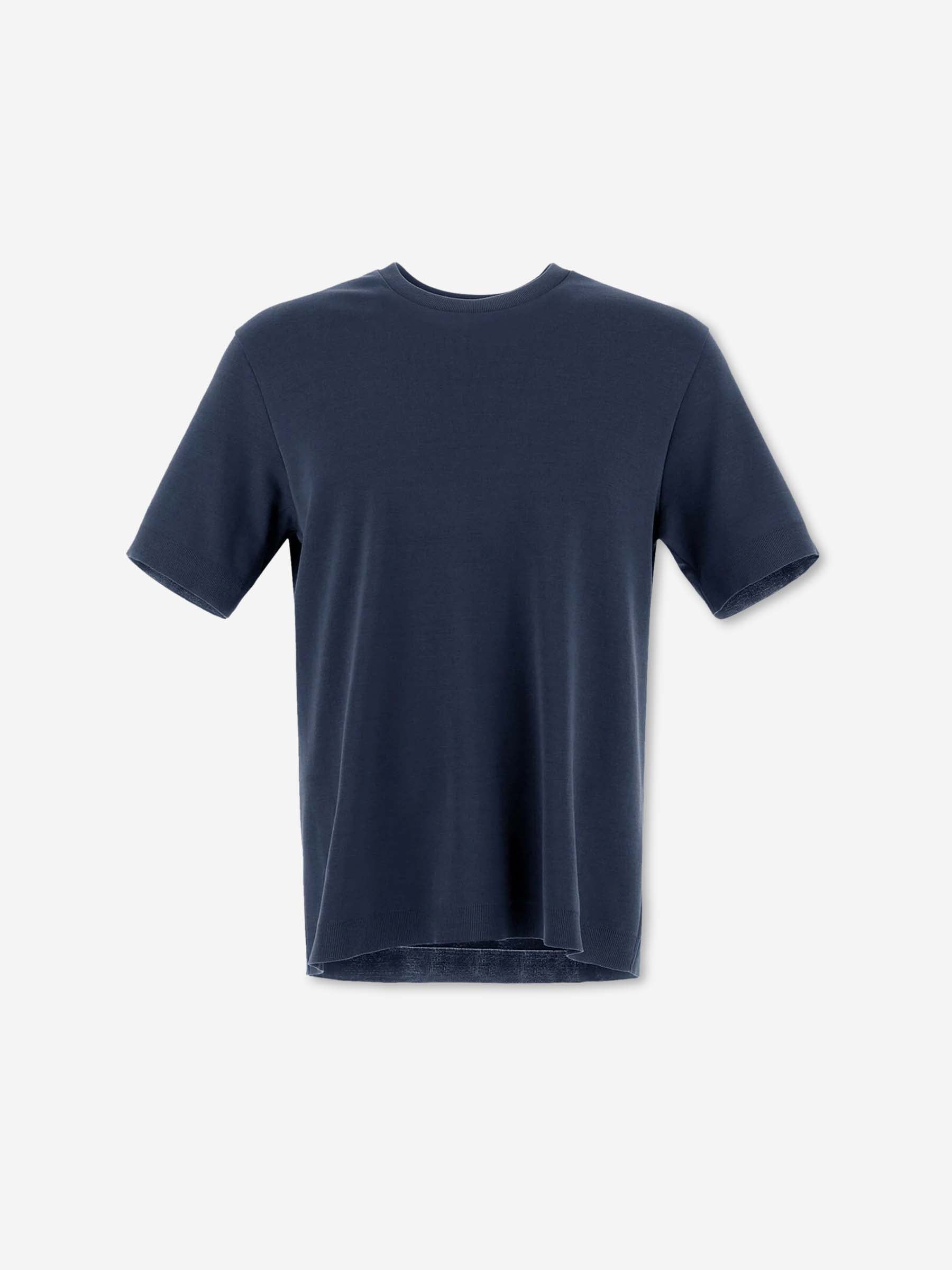 Herno Hombre Barcelona Camiseta Logo Algodón color Azul Marino sku 553-004219 03 - Foto 1