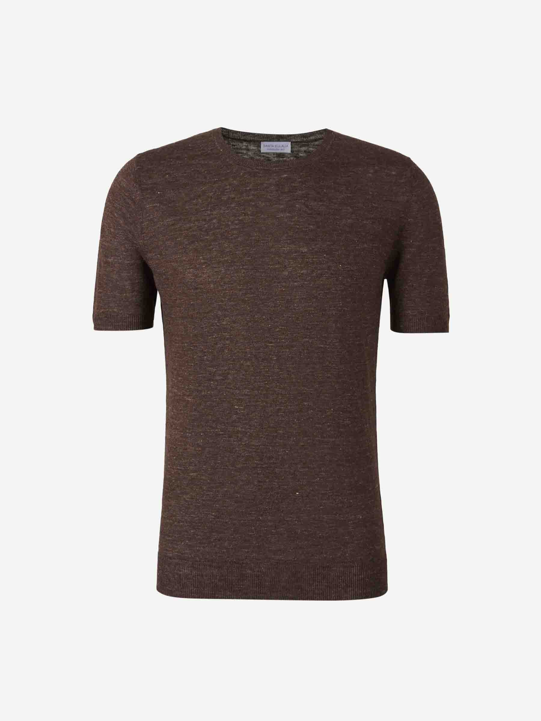 Santa Eulalia Hombre Barcelona Camiseta Punto Lino color Marrón sku 553-004262 01 - Foto 1