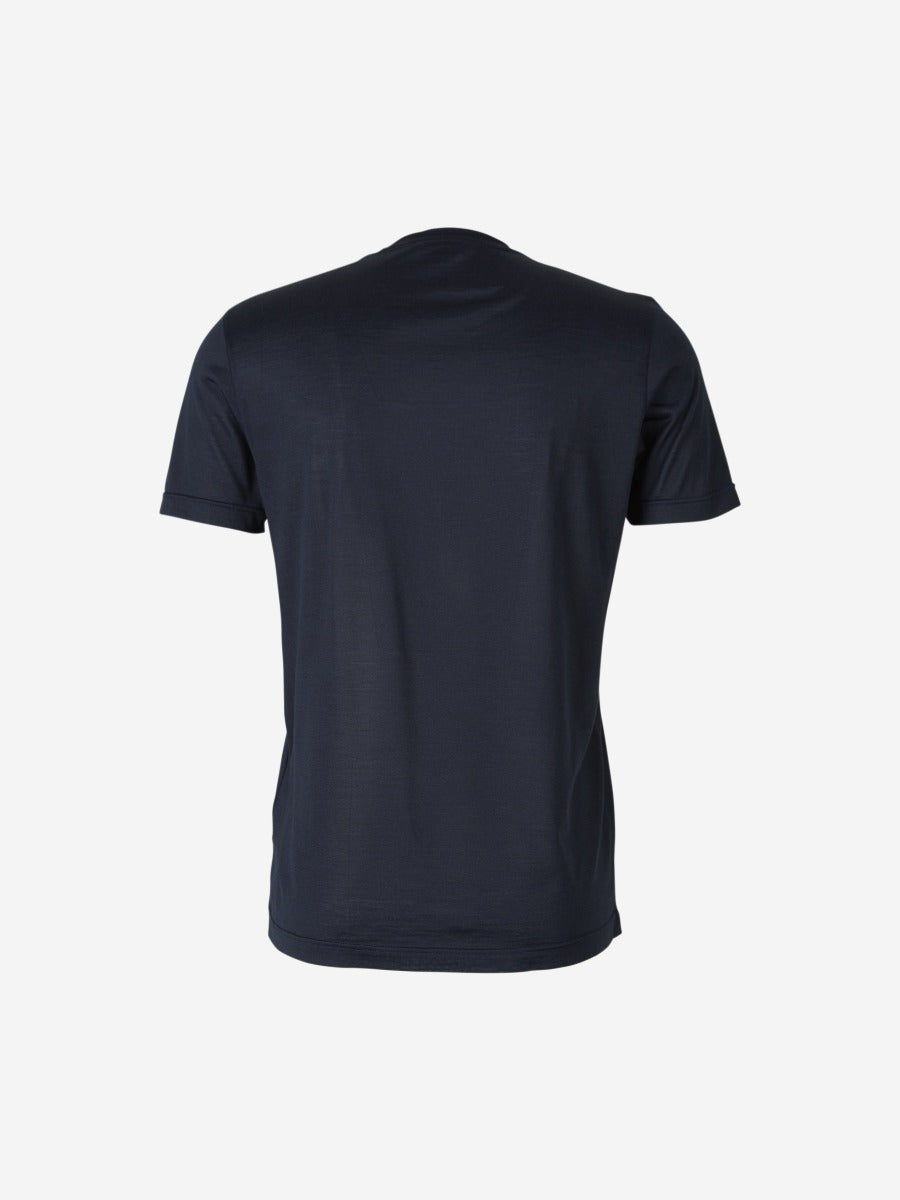 Santa Eulalia Hombre Barcelona Camiseta Lisa Lino color Azul Marino sku 553-004264 02 - Foto 2