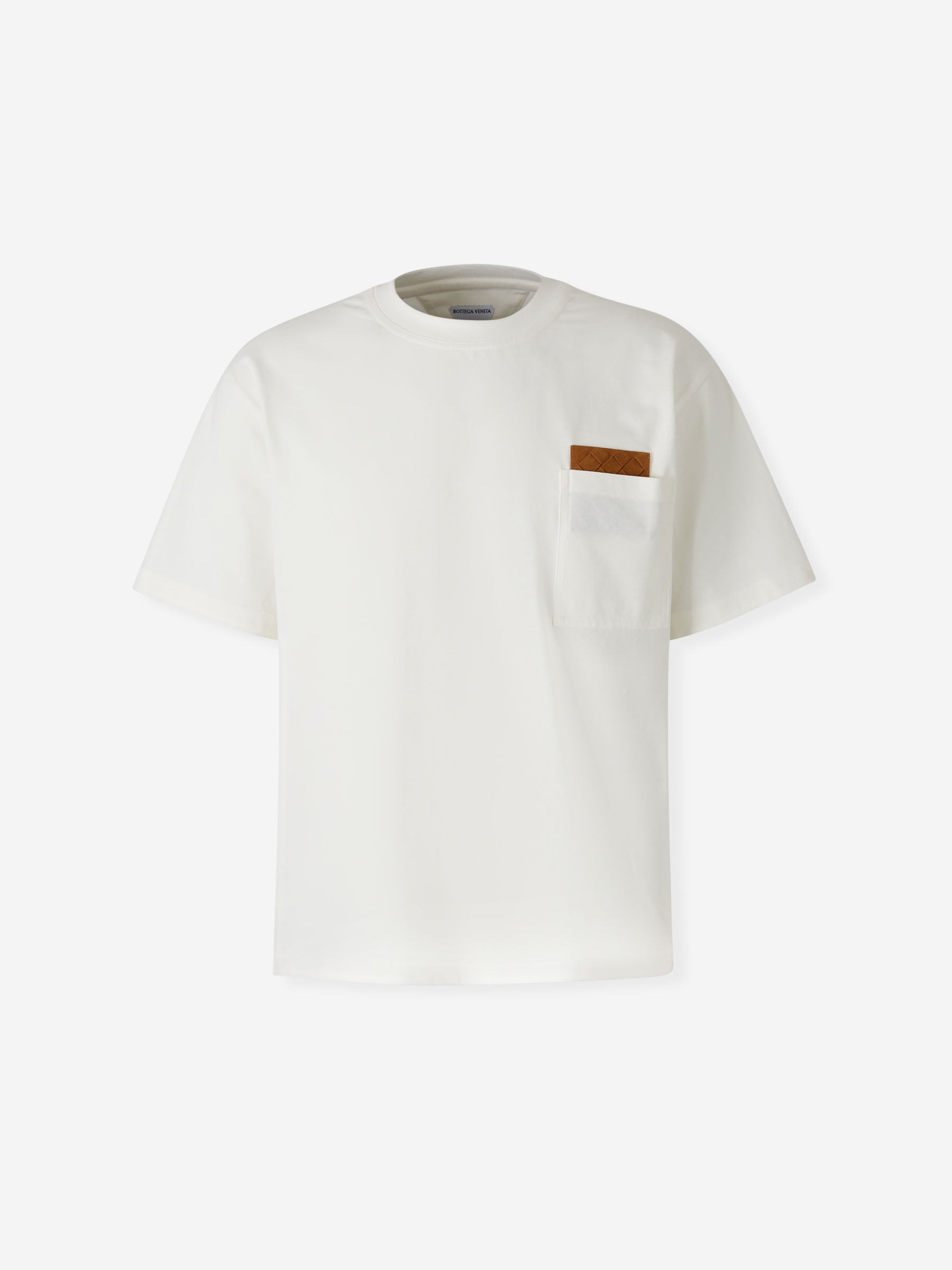 Bottega Veneta Hombre Barcelona Camiseta Bolsillo Parche color Blanco sku 553-004300 01 - Foto 1