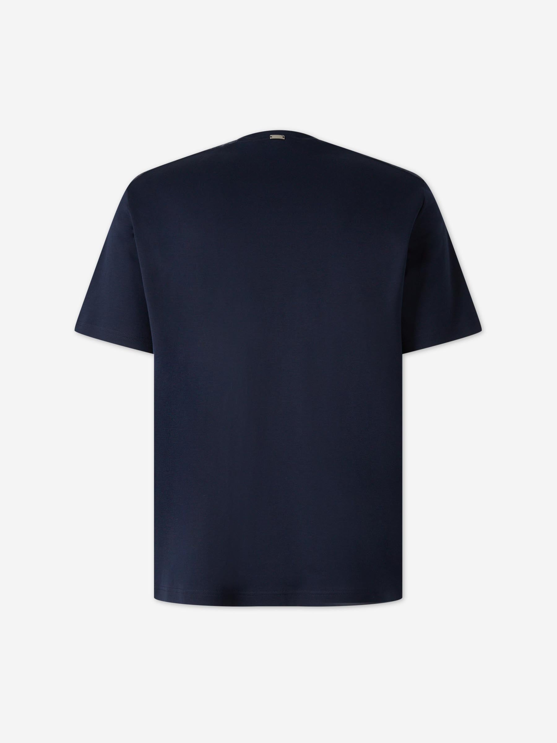 Herno Hombre Barcelona Camiseta con Bolsillo color Azul Marino sku 553-004310 02 - Foto 2