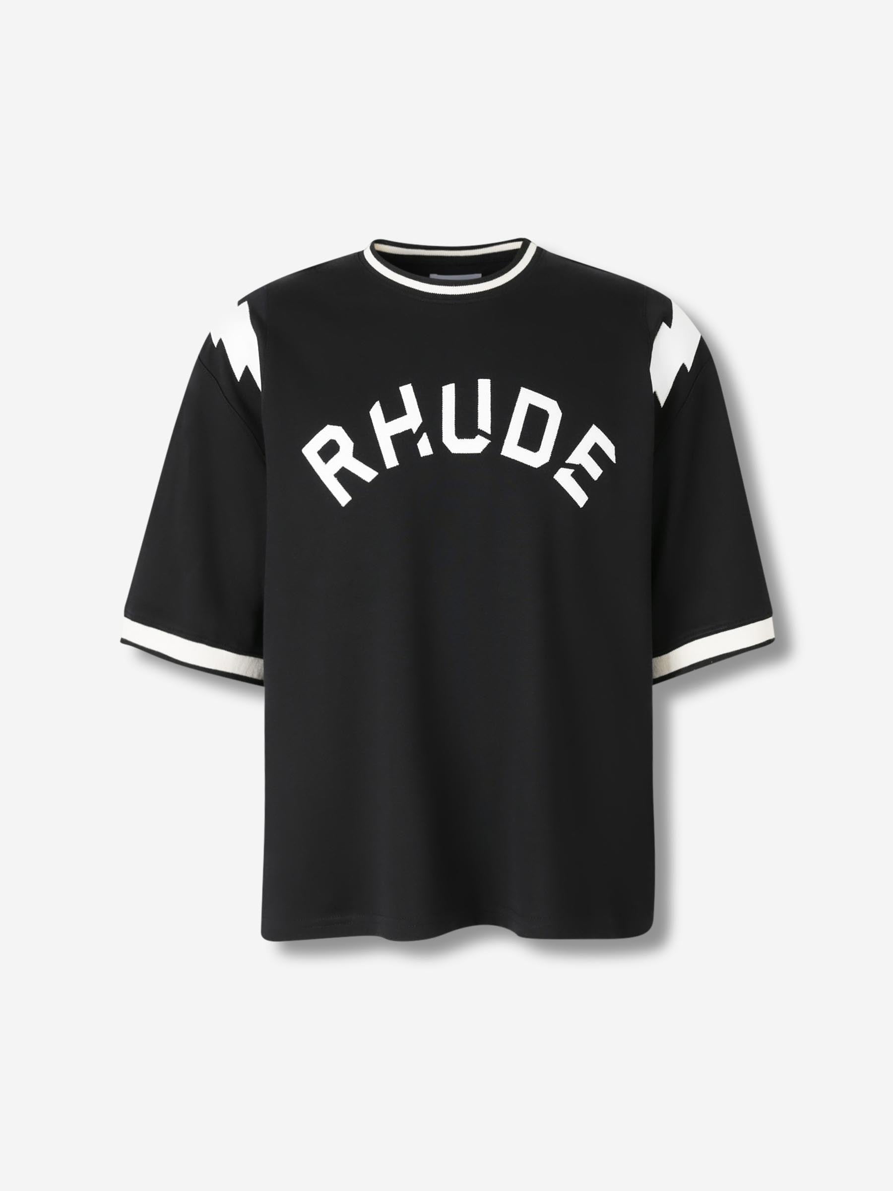 Rhude Hombre Barcelona Camiseta Cuello Redondo color Negro sku 553-004317 01 - Foto 1